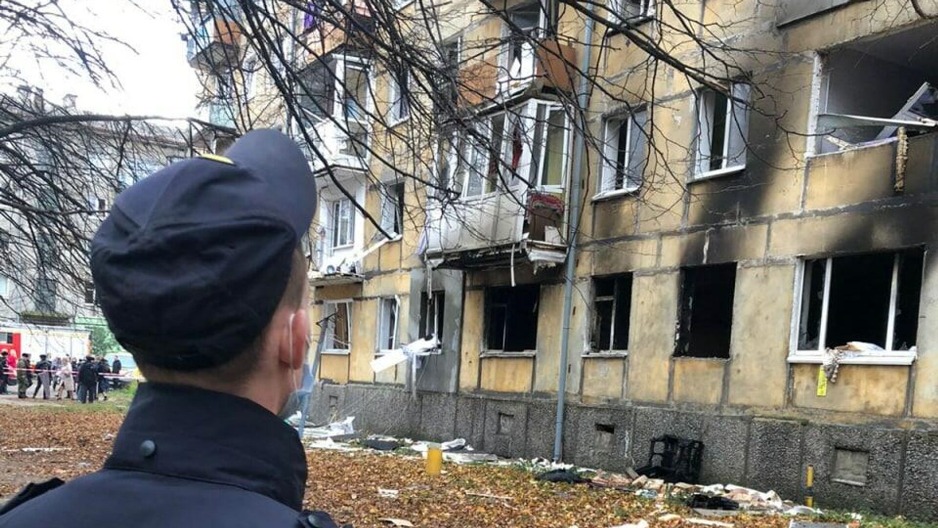 На месте взрыва бытового газа в жилом доме в Балтийске в Калининградской области - РИА Новости, 1920, 26.10.2021
