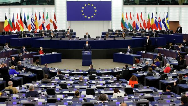 Заседание Европарламента в Страсбурге 