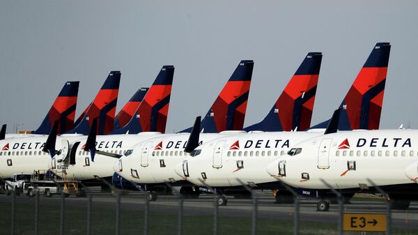 Самолеты авиакомпании Delta Airlines в Канзас-сити