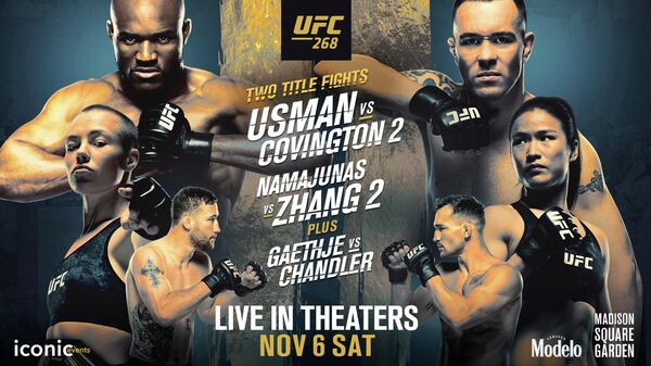 Официальный постер UFC 268