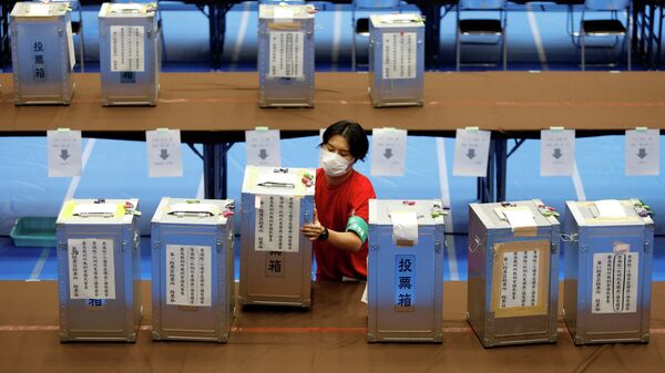 Подсчет голосов на выборах в нижнюю палату парламента Японии