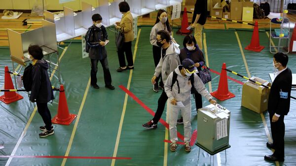 Голосование на выборах в нижнюю палату парламента Японии
