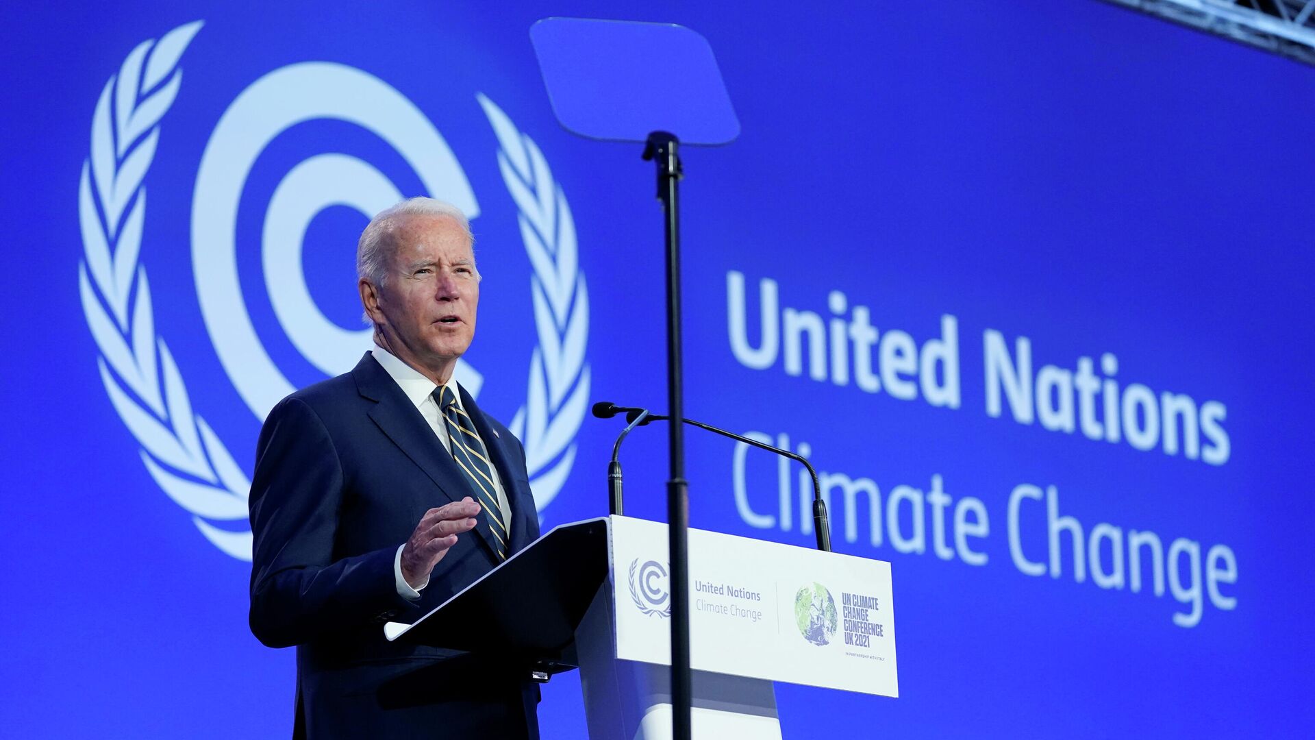 Президент США Джо Байден выступает на конференции ООН по изменению климата в Глазго - РИА Новости, 1920, 02.11.2021