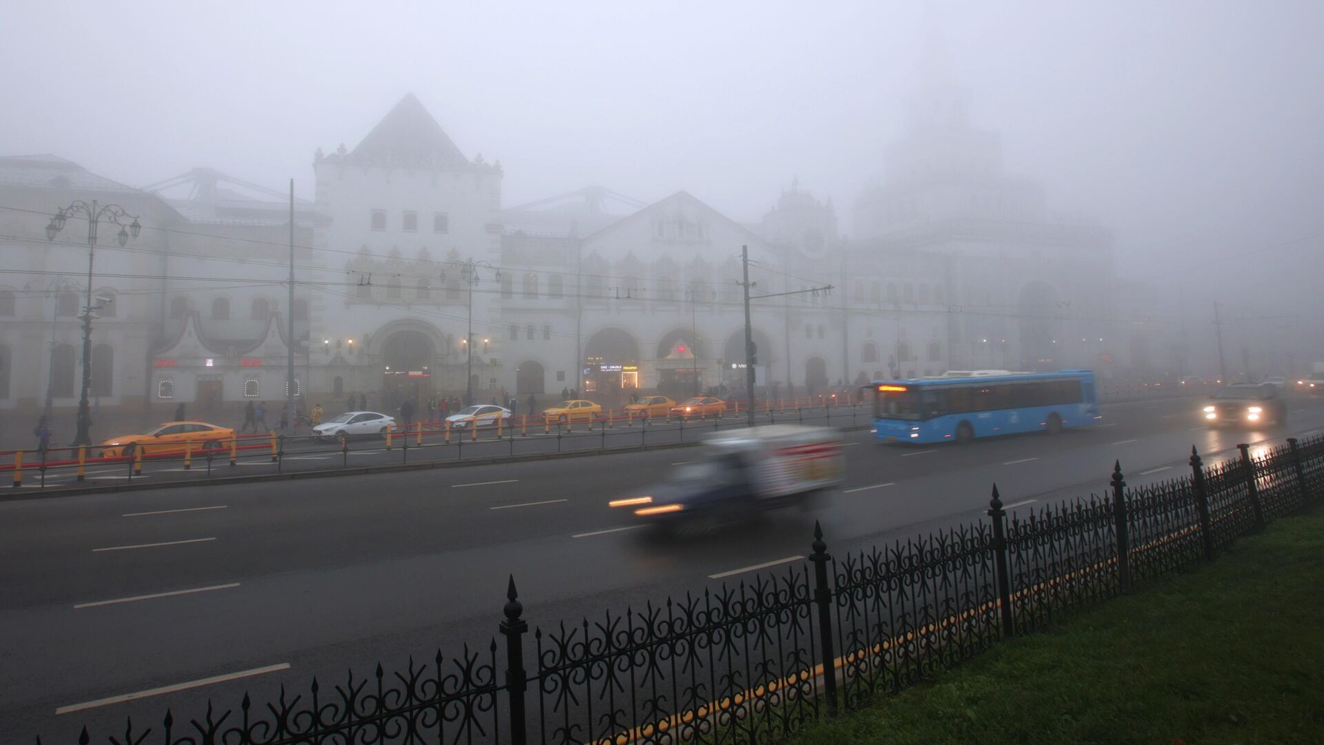 Туман в Москве - РИА Новости, 1920, 03.11.2021