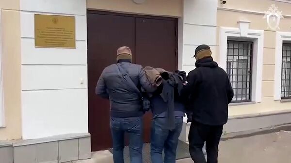 Кадры задержания подозреваемого в убийстве экс-замглавы управления МВД Новосельцева