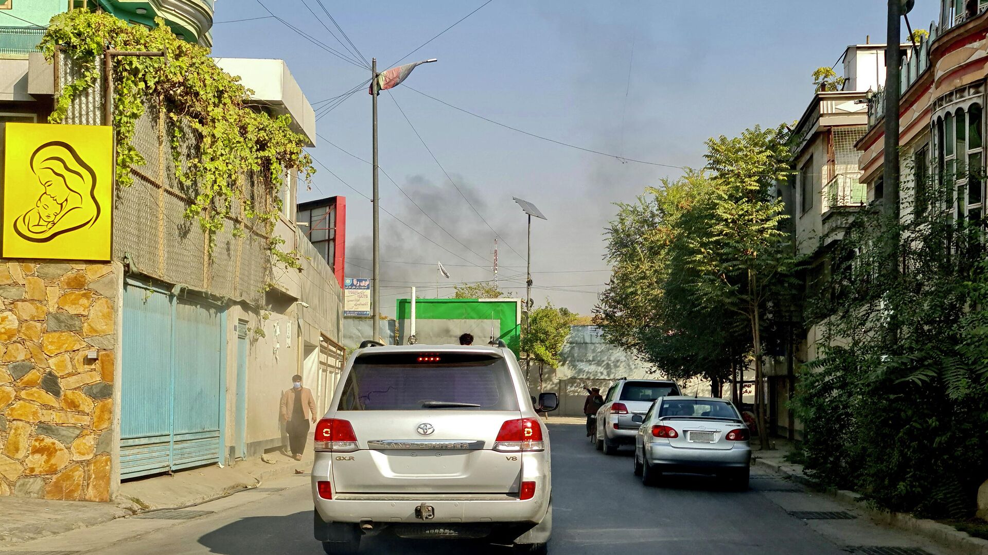 Дым от взрыва в Кабуле, Афганистан. 2 ноября 2021 - РИА Новости, 1920, 02.11.2021