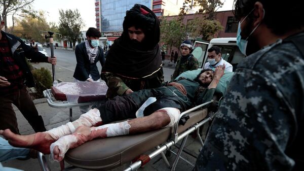 Боец Талибана*, пострадавший во время взрыва в больнице в Кабуле