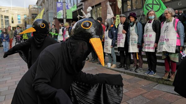 Протесты в Глазго во время проведения конференции ООН по вопросам изменений климата COP26