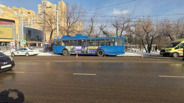 ДТП с участием троллейбуса в Иркутске