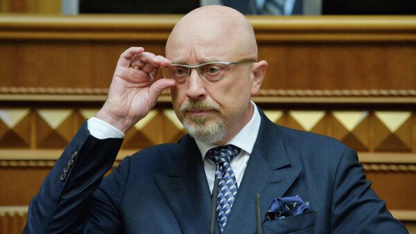 Министр обороны Украины Алексей Резников на заседании Верховной рады Украины