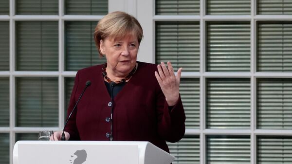 Ангела Меркель на вручении медали Вальтера Ратенау