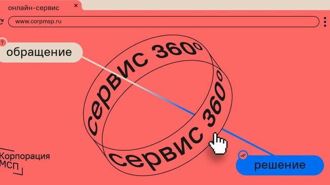 Баннер онлайн-канала Сервис 360° на сайте Корпорации МСП