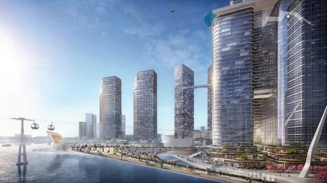 Проект застройки территории Южного порта в московском районе Печатники