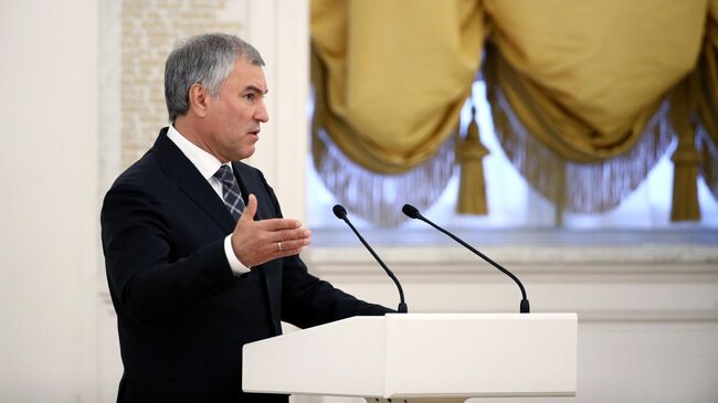 Председатель Государственной Думы РФ Вячеслав Володин 