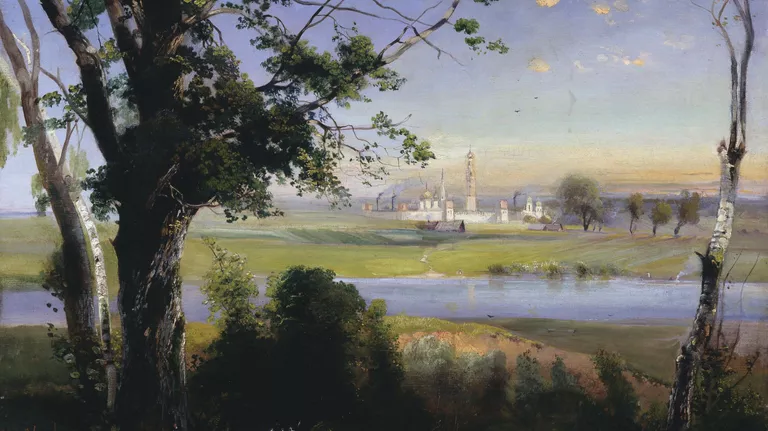 Новодевичий монастырь. А.К. Саврасов. 1890 г. Холст, масло. ГБУК СК Мемориальный музей-усадьба художника Н.А. Ярошенко