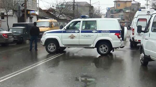 Автомобиль полиции Дагестана0