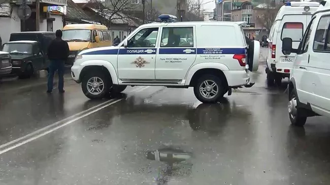 Автомобиль полиции Дагестана