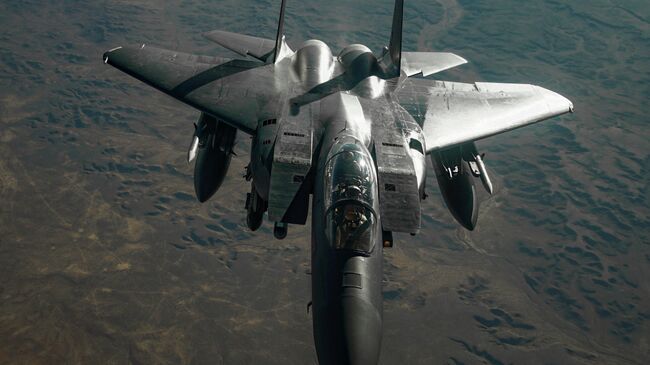 Истребитель F-15E Strike Eagle ВВС США