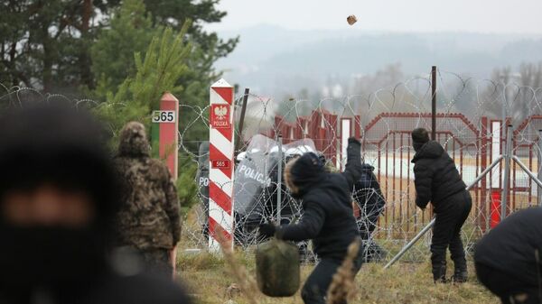 Ситуация на польско-белорусской границе в районе погранперехода Брузги - Кузница