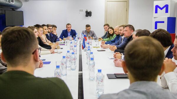 Участники заседания Координационного Совета Молодой Гвардии Единой России (МГЕР)