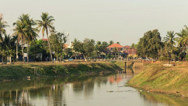 Город Сиемреап в Камбодже