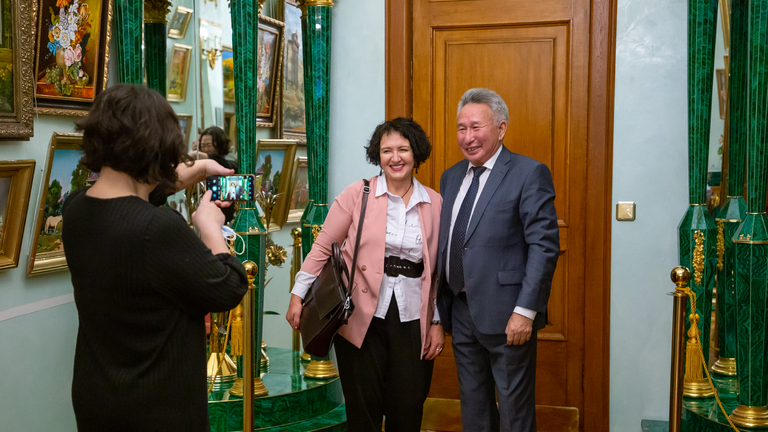 Гости перед церемонией награждения победителей конкурса Золотые Имена Высшей Школы