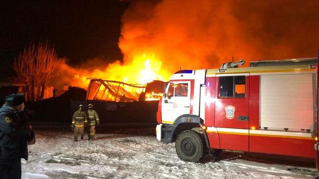 Пожар в Свердловской области, город Екатеринбург