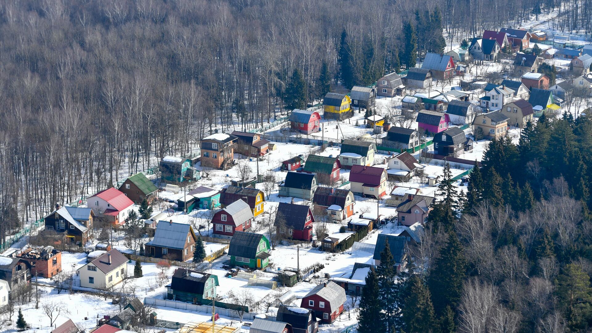 Дачный поселок в Московской области - РИА Новости, 1920, 30.12.2021