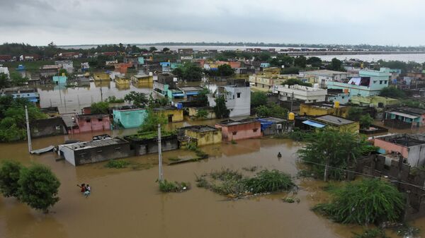 Последствия наводнений в штате Андхра-Прадеш, Индия