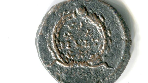 Монета с портретом Константа, отчеканена в 347-348 годах. 