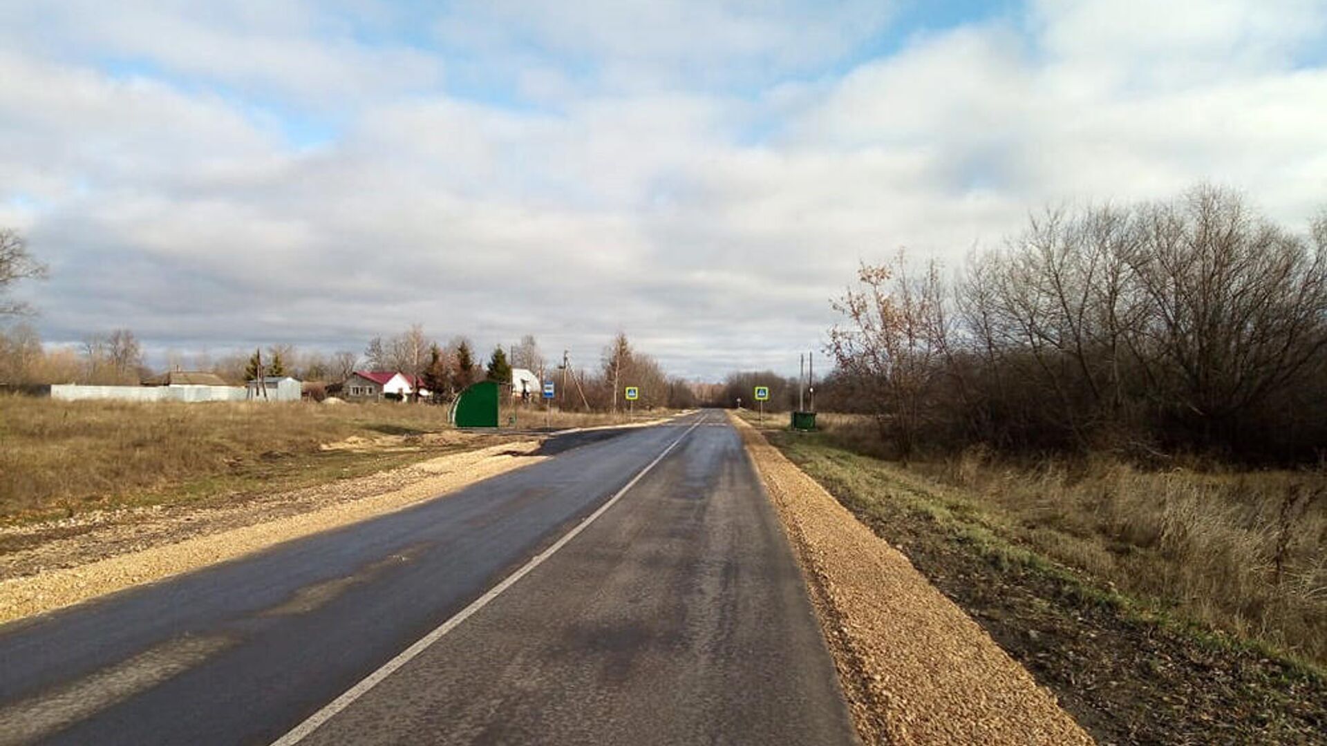 В Елецком районе Липецкой области отремонтировали 21 километр трассы  - РИА Новости, 1920, 22.11.2021