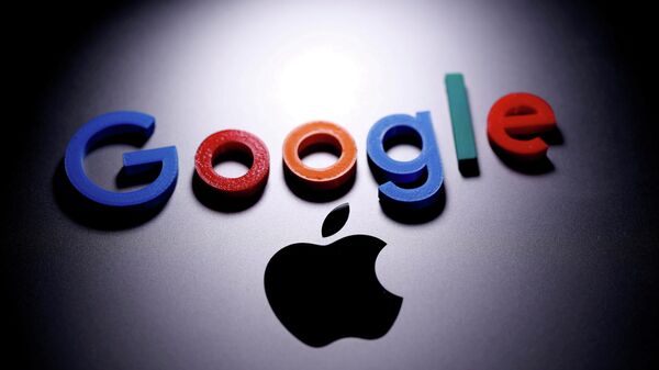 Логотипы компаний Google и Apple