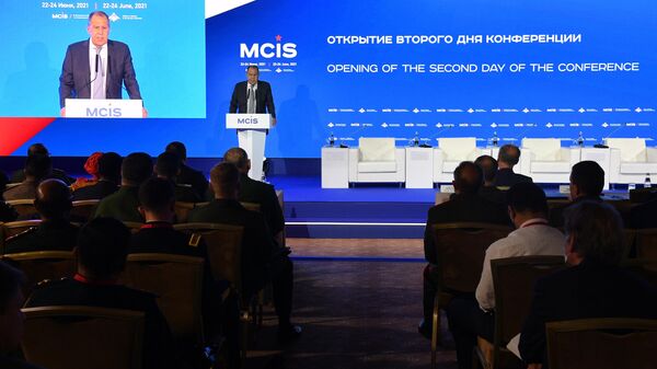 Министр иностранных дел РФ Сергей Лавров на IX Московской конференции по международной безопасности