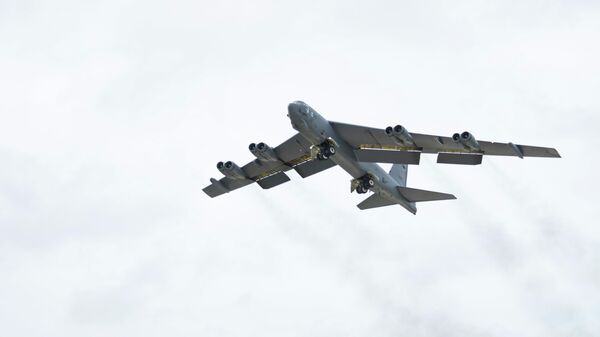 Американский стратегический бомбардировщик B-52H Stratofortress 