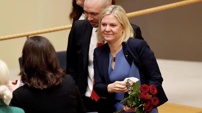 Магдалена Андерссон после назначения новым премьер-министром Швеции