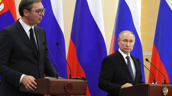 LIVE: Владимир Путин проводит встречу с Александром Вучичем в Сочи