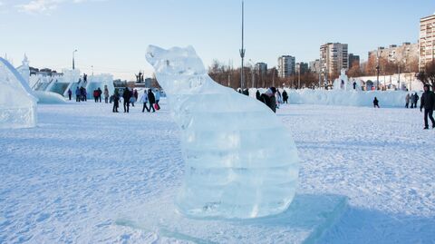 Ледовые скульптуры в Перми