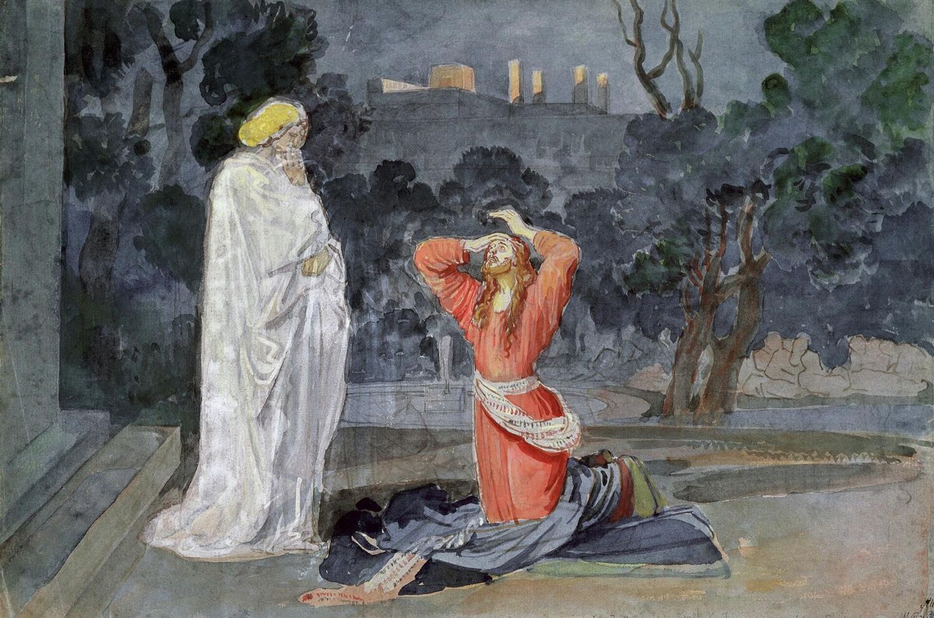 Христос в Гефсиманском саду (Моление о чаше) - РИА Новости, 1920, 26.11.2021