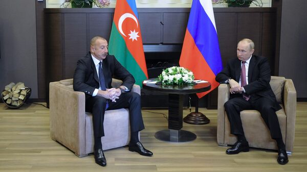  Президент РФ Владимир Путин и президент Азербайджана Ильхам Алиев