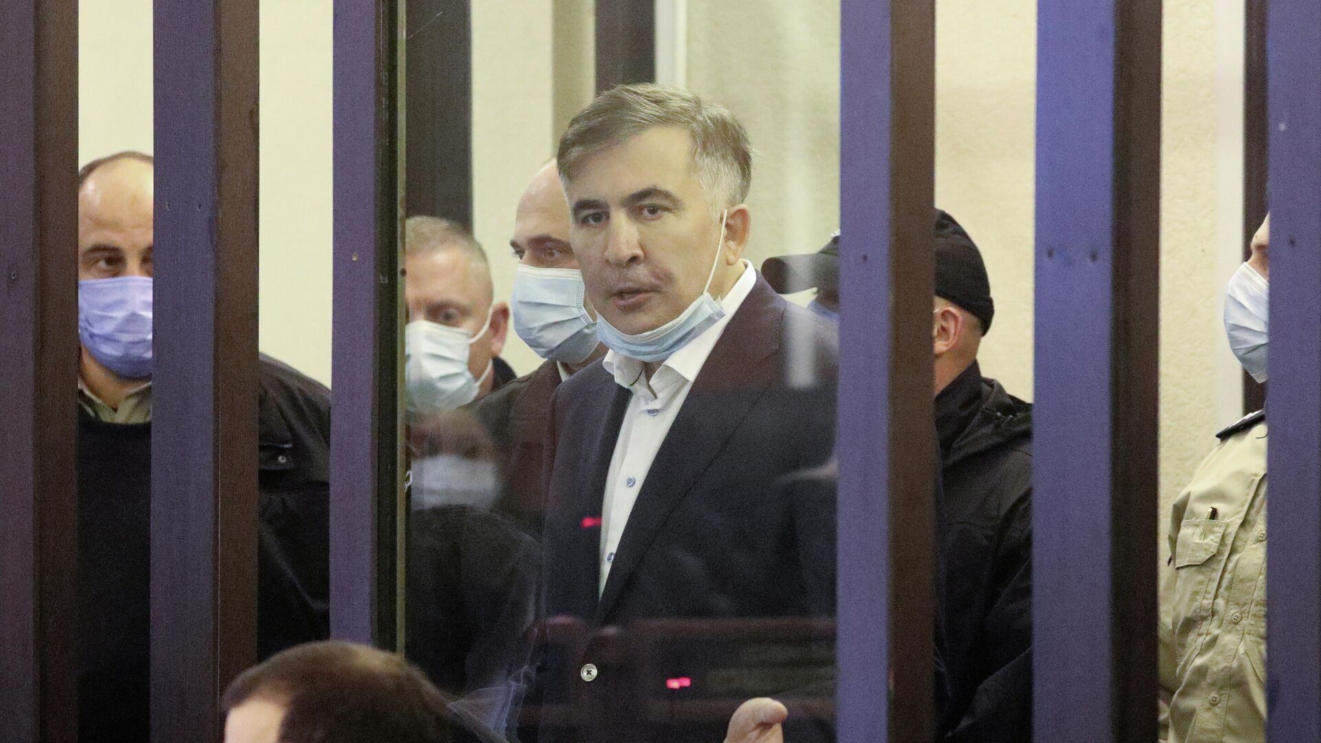 Михаил Саакашвили в суде - РИА Новости, 1920, 03.12.2021