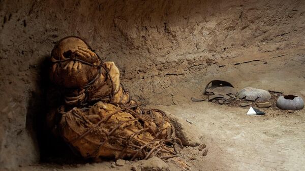 Мумия, обнаруженная в Кахамаркилье, Перу