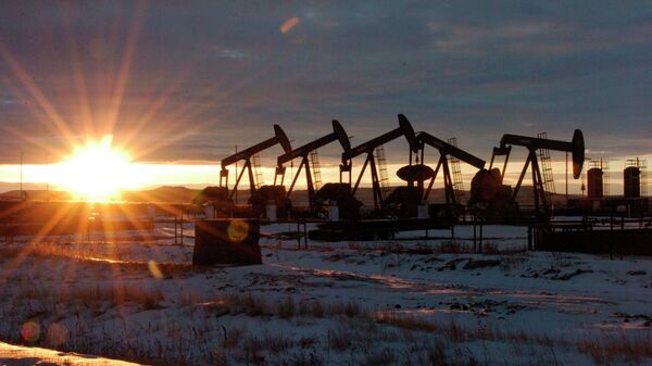 Добыча нефти в Северной Дакоте, США