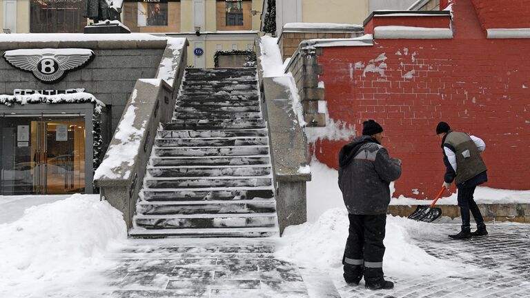 Снегопад в Москве