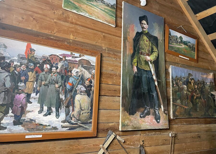Картины Геннадия Голобокова в доме-музее Чапаева