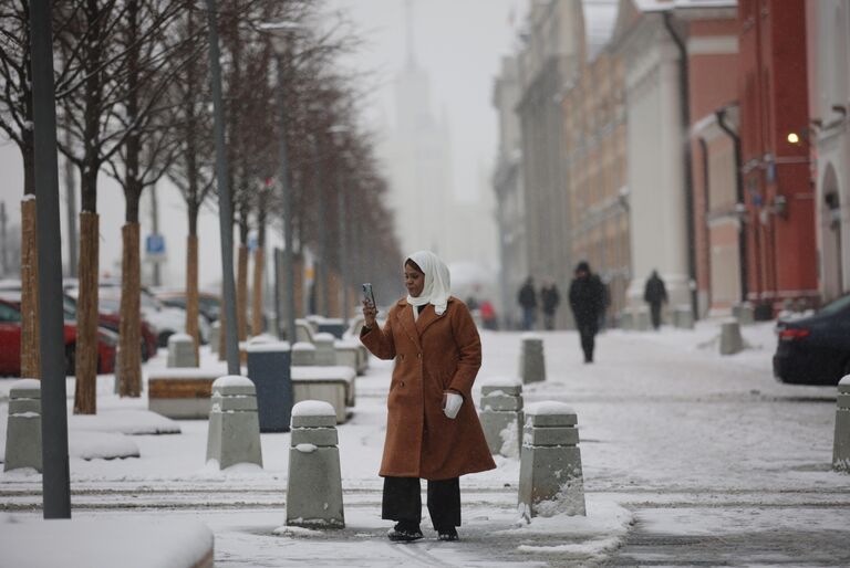 Снег в Москве