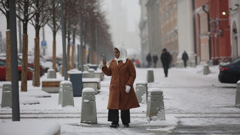 Снег в Москве