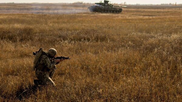 Учения украинской армии в Херсонской области