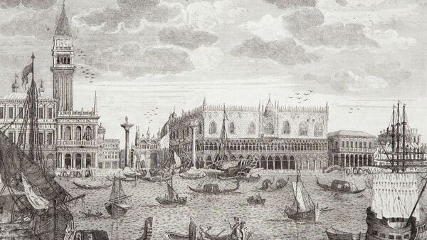 Каналетто, Марко Себастиано Джиампикколи Великолепный Дворец дожей. Венеция, около 1782 года 