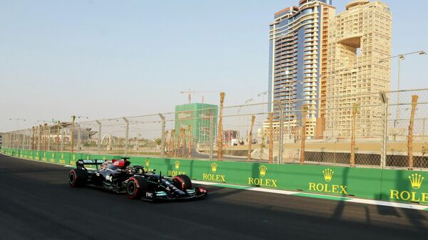 Льюис Хэмилтон на Гран-при Саудовской Аравии Формулы-1