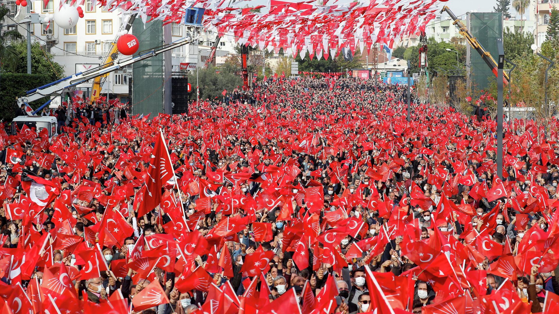 Акция протеста оппозиционной Народно-республиканской партии Турции в Мерсине - РИА Новости, 1920, 04.12.2021